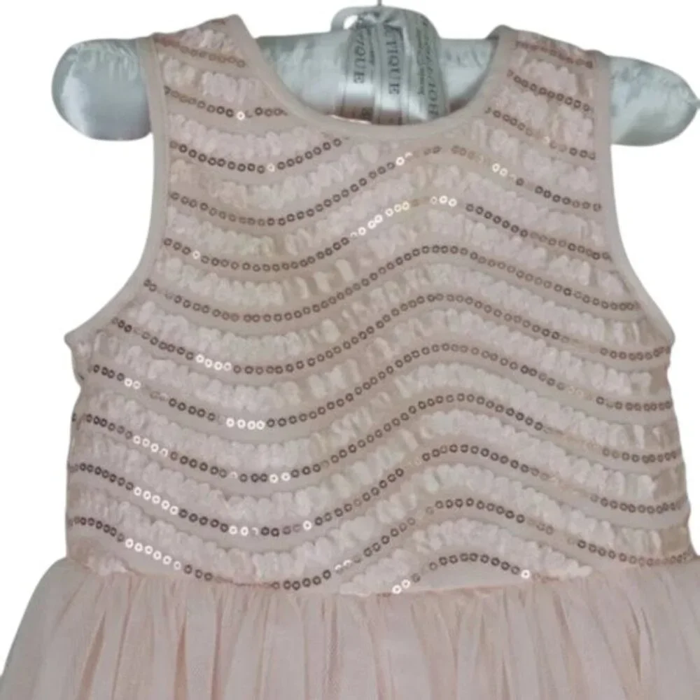 Pippa & Julie TuTu Dress Baby Girl Sleeveless Sequined Size 18M